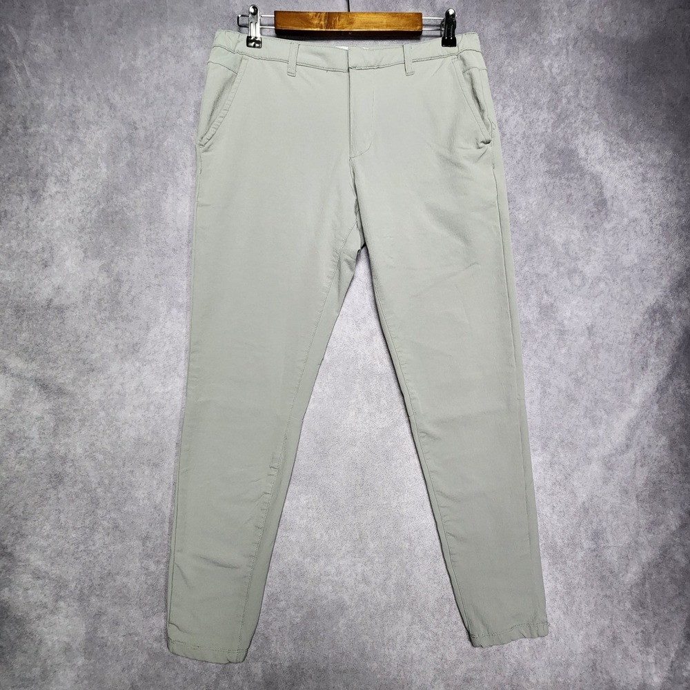 Tailored Athlete Mens Everyday Tech Trouser Light Grey Slim Fit Pants Size M